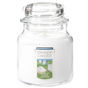 アロマキャンドル ヤンキーキャンドル ジャ−M クリーンコットン