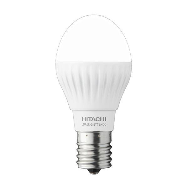 日立 LED電球 E17 ミニクリプトン形 40W形相当 電球色 広配光タイプ 径35mm LDA5...