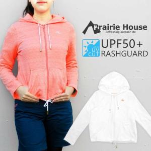 Prairie House UVカット パーカー レディース 涼しい 薄手 ラッシュガード フード 長袖 水着 ランニング   送料無 PHR902｜lightingworld