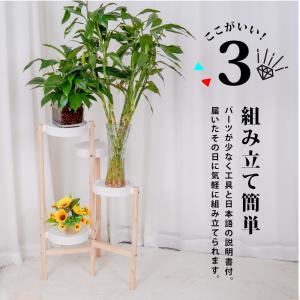 フラワースタンド 4段 おしゃれ 室内 木製 ...の詳細画像3
