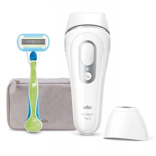 ブラウン　BRAUN　家庭用光美容器 シルクエキスパート Pro3  ホワイト＆ゴールド　PL313...