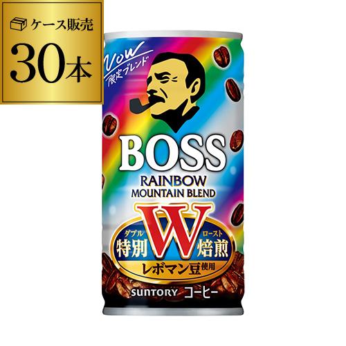 缶コーヒー ボス BOSS 30缶 1ケース販売 BOSS レインボーマウンテン 185g×30本 ...
