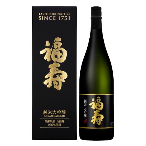 日本酒 福寿 純米大吟醸 黒ラベル 1.8L 兵庫県 神戸酒心館 15度 1800ml ふくじゅ 御...