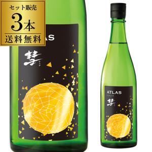 彗(シャア) ATLAS アトラス 純米吟醸 720ml 3本 送料無料 14度 日本酒 酒造好適米 彗星 6号酵母 清酒 遠藤酒造場 数量限定 長野県