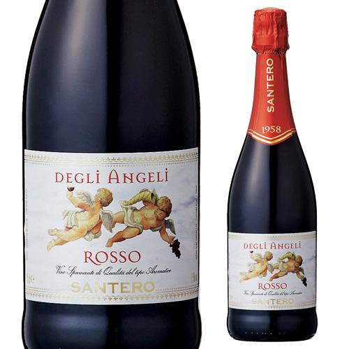 スパークリングワイン 天使のロッソ サンテロ 750ml イタリア 甘口 赤泡 ギフト プレゼント ...