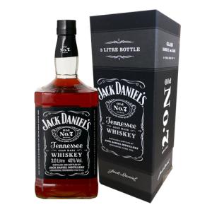 ウイスキー ジャックダニエル ブラック 正規品 箱付 3L(3000ml) アメリカン テネシー 4本まで同梱可能 700ml換算1,372円税別 長S