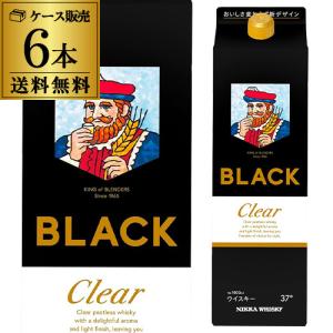 送料無料 ニッカ ブラックニッカ クリア 1800ml 37度 6本 ケース 紙パック 日本 ブレンデッド ウイスキー AIB あすつく｜リカマンYahoo!店