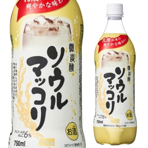 サントリー ソウルマッコリ ペット 750ml 6度 韓国 韓国酒 まっこり 微炭酸
