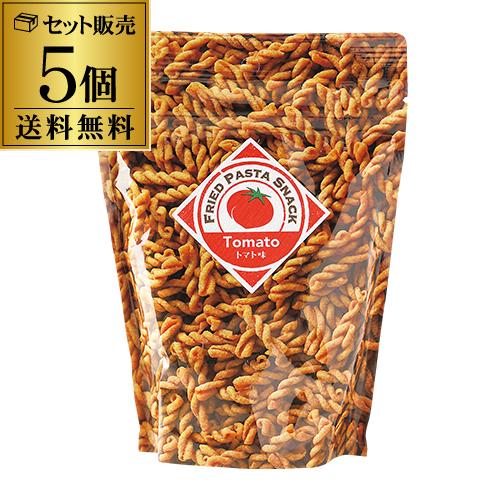 送料無料 パスタスナック トマト味 85g 5個 三州製菓 三州 おつまみ おやつ お菓子 スナック...