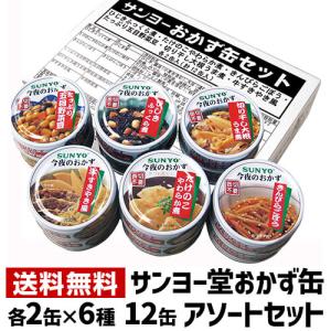 サンヨー堂 おかず缶 12缶セット 6種×2缶 計12缶 缶詰 サンヨー堂 SUNYO 缶詰 おかず つまみ セット 長期保存 非常食 虎