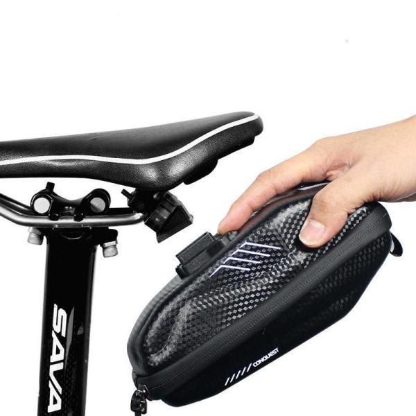 サドルバッグ ストラップ式 自転車バッグ シートバッグ 容量拡張 耐水性　耐用　反射テープ　テールラ...