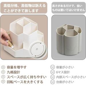 ペン立て 360度回転 ペンホルダー 9マス分...の詳細画像5