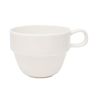 TAMAKI コーヒーカップ フォルテモア ホワイト 直径8.5×高さ6.6cm 260ml 電子レンジ 食洗機 オーブン対応 軽量強化磁器 T-683774