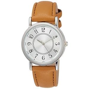 腕時計 アナログ ファッションウォッチ 防水 革ベルト WW19013A-98 レディース ブラウン