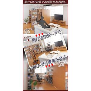突っ張り間仕切りパーテーションデスク 幅90c...の詳細画像4