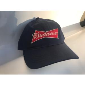 BUDWEISER Navy FLAT EMB　cap　バドワイザー ビール　キャップ　帽子　オフィシャル　ライセンスBEERS.｜like