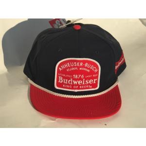 BUDWEISER NVY RED PATCH　cap　バドワイザー ビール　キャップ　帽子　オフィシャル　ライセンスBEERS.｜like