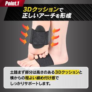 扁平足サポーター 偏平足 サポーター 土踏まず...の詳細画像4