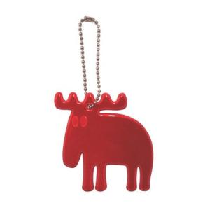 リフレクター 反射板キーホルダー） レッド　moz モズ ネコポス配送可