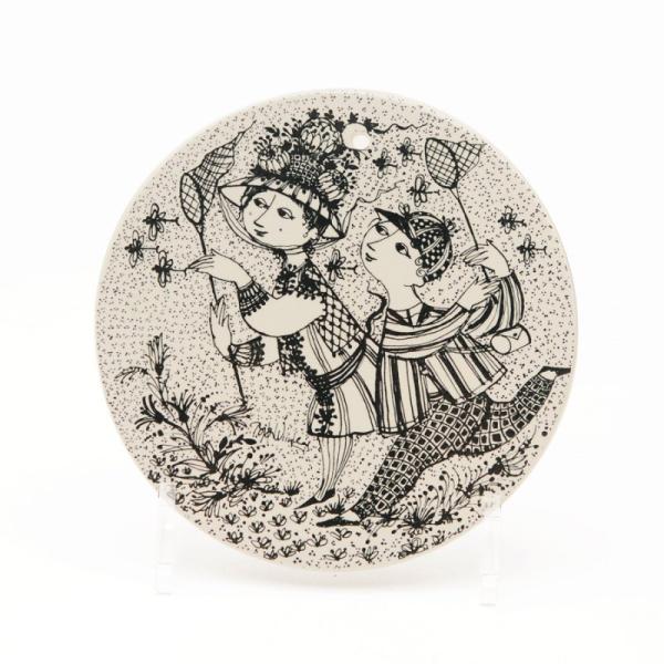 ヴィンテージ マンスリープレート8月 黒　BYE-BYE バイバイ  BJORN WIINBLAD ...