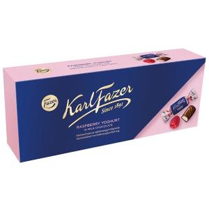 カール・ファッツェル　ラズベリーヨーグルトチョコレート　大ボックス  箱入り / 270ｇ / 約38個入り  KARL FAZER ファッツェル フィンランドのチョコレート｜lilicocoshop