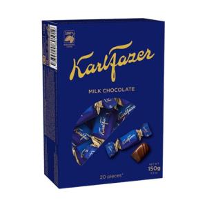 ミルクチョコレート　ミニボックス　カール・ファッツェル　KARL FAZER    箱入り / 150ｇ / 21個入り フィンランドのチョコレート｜lilicocoshop