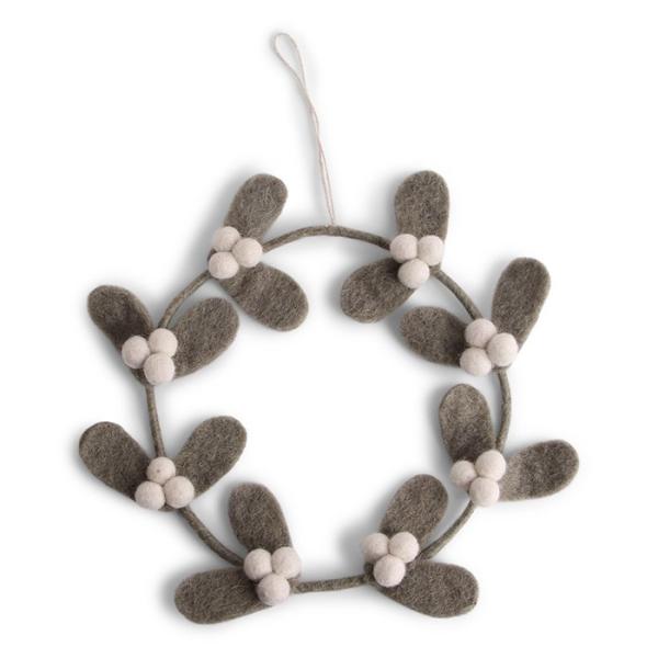 フェルトのクリスマスリースS　Mistletoe ヤドリギ 　En Gry &amp; Sif エングライ&amp;...