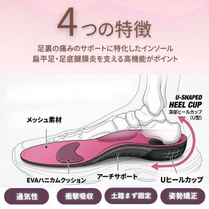 インソール アーチサポート 偏平足 土踏まず ...の詳細画像3