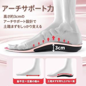 インソール アーチサポート 偏平足 土踏まず ...の詳細画像4
