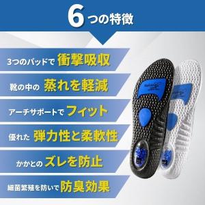 インソール 衝撃吸収 2足セット スポーツ 中...の詳細画像3