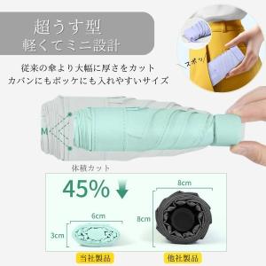 折りたたみ傘 軽量 レディース 小さい 晴雨兼...の詳細画像5