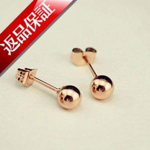 K18 刻印有り　ピアス 日本製 ピアス 丸玉 4mm 3mm K18 18k 18金 刻印有り レディース