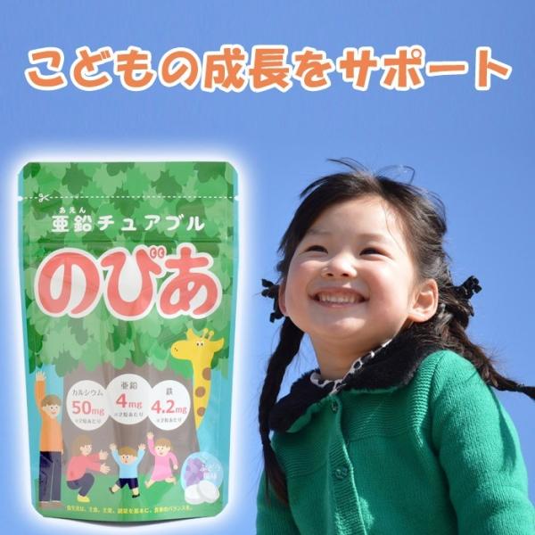 亜鉛 サプリ キッズ 子供 サプリメント 日本製 こども のびあ あえん チュアブル