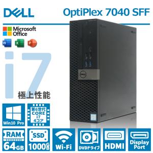 DELL OptiPlex 3060 第8世代i7＆SSD搭載デスクトップPC OptiPlex 【極上性能】DELL 3060 SFF/第8世代 Core i7/メモリ