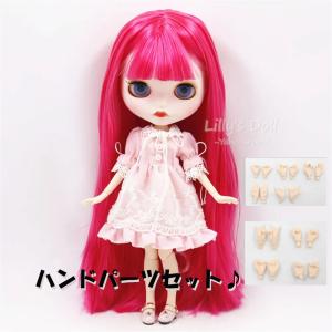 アイシードール ピンクミックスヘアー 可動ボディ 1/6ドール カスタム