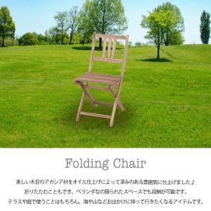 バイロン 木製 折りたたみチェア 天然木 アウ...の詳細画像1