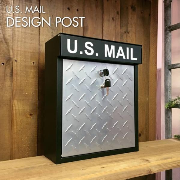 ポスト置き型 玄関ポスト U.S.MAIL デザイン ポスト Bタイプ メールボックス 郵便ポスト ...