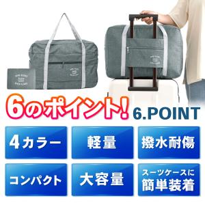 キャリーオンバッグ 小さめ 折りたたみ 機内持...の詳細画像2