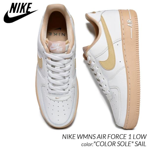 NIKE WMNS AIR FORCE 1 LOW &quot;COLOR SOLE&quot; SAIL ナイキ ウィ...