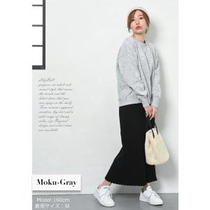 裏起毛 トレーナー ニット フリース スウェッ...の詳細画像1