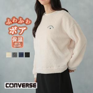 ボア フリース トレーナー レディース ボアフリース プルオーバー トップス カットソー 秋 冬 クルーネック 長袖 厚手 無地 モコモコ スウェット ルームウェア