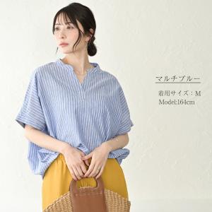 半袖シャツ ブラウス レディース 吸汗速乾 半...の詳細画像3