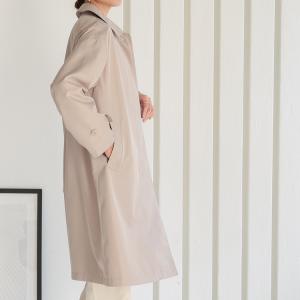 ステンカラーコート スプリングコート レディー...の詳細画像2