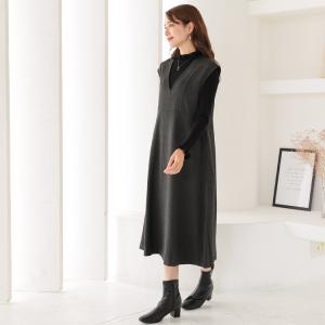 ノースリーブ ワンピース ロング ジャンパース...の詳細画像3