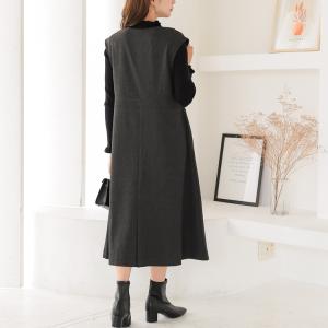 ノースリーブ ワンピース ロング ジャンパース...の詳細画像4