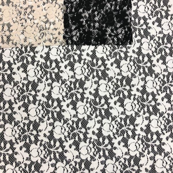 スペインレース  コットンナイロン　花柄　R-7024A ≪オーダーカット生地　30cm単位≫【3個...