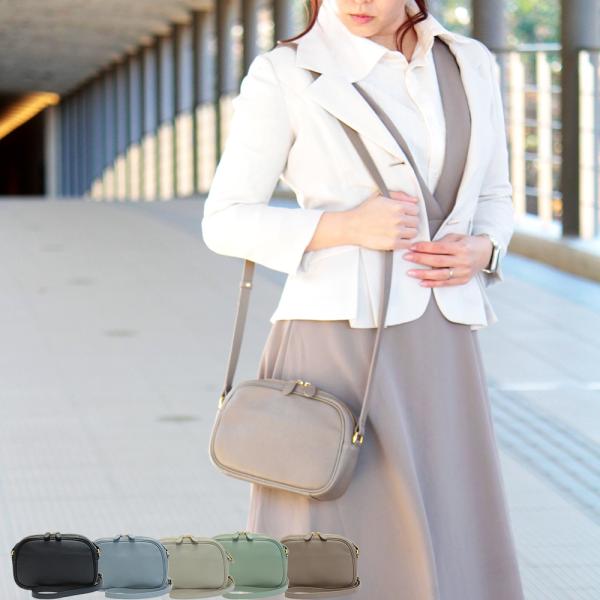 ショルダーバッグ レディース ミニショルダー 斜めがけ ポシェット 軽い 軽量 革 本革 バッグ 日...