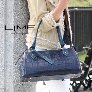 ハンドバッグ 本革 ミニボストン クロコ 型押...の詳細画像5