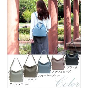 リュック レディース 軽量 本革 3way シ...の詳細画像2