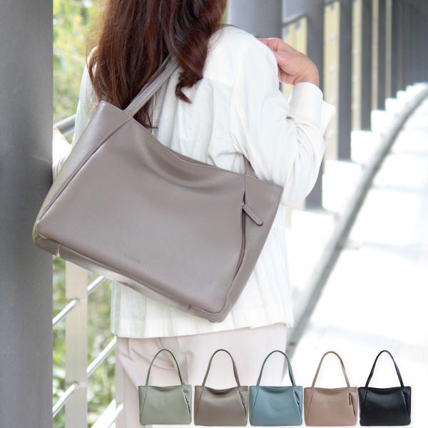 トートバッグ レディース 本革 革 A4 大きめ 日本製 カジュアルバッグ 通勤用 通学 軽量 ライ...